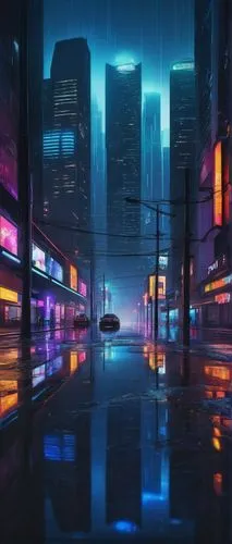 shinjuku,cityscape,tokyo city,cyberpunk,tokyo,futuristic landscape,metropolis,shanghai,city at night,urban,vapor,city lights,colorful city,taipei,blue rain,fantasy city,evening city,hong kong,futuristic,city highway,Art,Classical Oil Painting,Classical Oil Painting 26