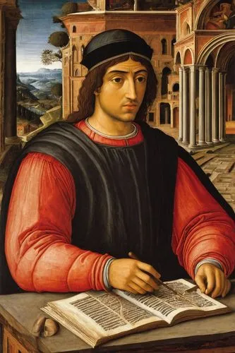 andrea del verrocchio,botticelli,raffaello da montelupo,leonardo,raphael,man with a computer,bellini,leonardo devinci,italian painter,meticulous painting,leonardo da vinci,painting technique,barberini,bolognese,carpaccio,child with a book,dornodo,lorenzo,michelangelo,christopher columbus,Art,Classical Oil Painting,Classical Oil Painting 19