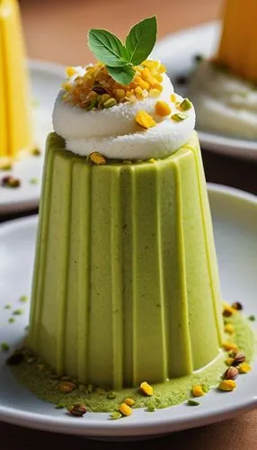 pistachio ice cream,mango pudding,timballo,pannacotta,citrus cake,gelatin dessert,cassata,semifreddo,panna cotta,lemon mint,food photography,thai dessert,white chocolate mousse,pesto,mandarin cake,muskmelon,melon cocktail,matcha powder,key lime pie,crème de menthe,Photography,Documentary Photography,Documentary Photography 06