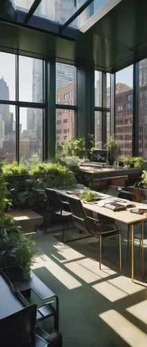 roof garden,modern office,offices,daylighting,bureaux,roof terrace,atriums,groundfloor,boxwoods,wintergarden,workspaces,forest workplace,blur office background,working space,desks,marunouchi,roof landscape,tishman,green living,office buildings,Conceptual Art,Oil color,Oil Color 18