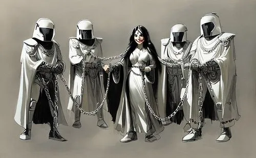 clergy,knight armor,costume design,aesulapian staff,overtone empire,costumes,guards of the canyon,silver lacquer,protective clothing,imperial coat,knights,swordsmen,the order of the fields,monks,silver,suit of the snow maiden,templar,white figures,suit of spades,garments