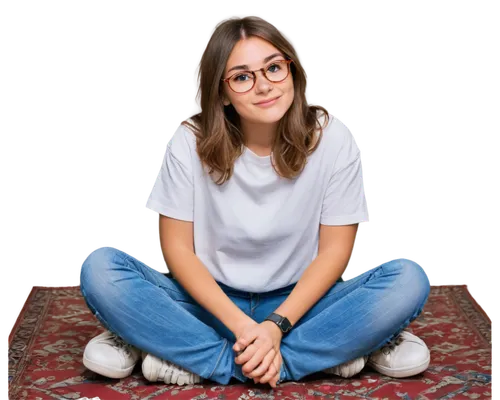 portrait background,with glasses,silver framed glasses,marzia,girl on a white background,saana,glasses,kubra,jeans background,heinzmann,zoabi,studio photo,portait,yellow background,sarikaya,on a red background,oval frame,shuli,artist portrait,marzieh,Illustration,Paper based,Paper Based 29