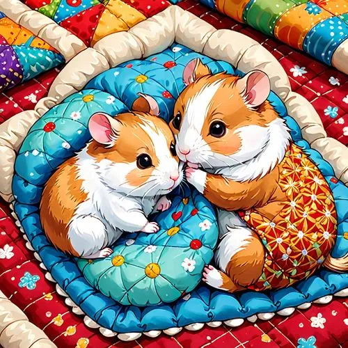 guinea pigs,quilt,cute animals,flower blanket,stuffed animals,chinese tree chipmunks,whimsical animals,cuddly toys,corgis,hammock,soft toys,kawaii animals,rabbits,bedding,playmat,round kawaii animals,bunnies,duvet cover,stuffed toys,hamster shopping,Anime,Anime,General