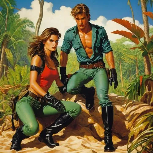 two gorgeous young male and female in a bedroom#, only in gloves and boots in action
,dudikoff,sudikoff,cairenes,tropico,commando,castaways,struzan,telenovelas,manhunter,exotica,trancers,lowlanders,fu