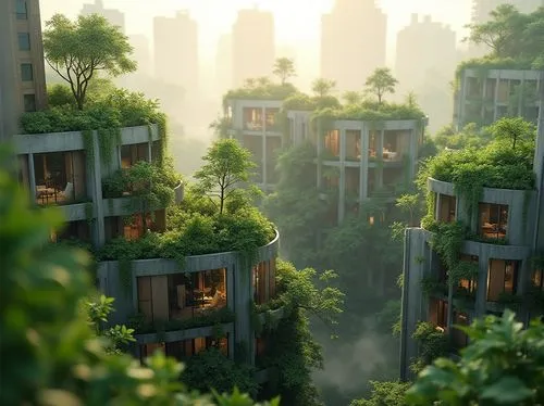 treehouses,ecotopia,cube stilt houses,sky apartment,urban towers,hanging houses,tree house,apartment block,green living,verdant,apartment building,tree house hotel,terraformed,futuristic landscape,ecovillages,balcony garden,apartment blocks,apartment complex,condos,residential tower,Photography,General,Realistic