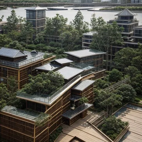 suzhou,chinese architecture,barangaroo,japanese architecture,danyang eight scenic,shenzhen vocational college,asian architecture,tianjin,hongdan center,shenyang,eco hotel,chongqing,roof garden,cube stilt houses,zhengzhou,kanazawa,nanjing,eco-construction,apartment blocks,wuhan''s virus,Architecture,Commercial Residential,African Tradition,Floating Oasis