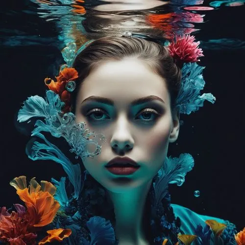 under the water,jingna,under water,underwater,underwater background,submerged,submersed,submerge,submersion,water nymph,naiad,water flower,submerging,immersed,underwater landscape,underwater world,siren,fathom,in water,undersea,Photography,Artistic Photography,Artistic Photography 05