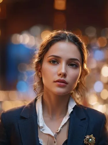 A perfect woman.,a woman with short hair wearing a suit jacket,sarikaya,derya,tamannaah,burcu,sevda,zeynep,Photography,General,Commercial