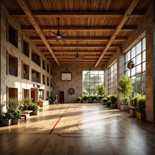 atriums,dojo,loft,inside courtyard,indoor,atrium,courtyards,wooden beams,courtyard,ucsc,ryokan,salishan,wintergarden,daylighting,school design,packinghouse,indoors,hardwood,elderhostel,breezeway