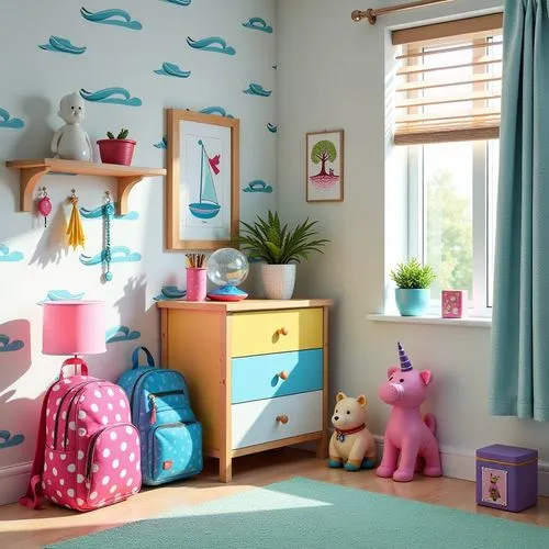 kids room,children's bedroom,baby room,children's room,the little girl's room,nursery decoration