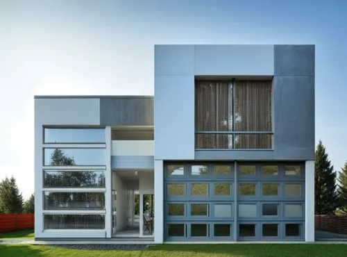 cubic house,modern house,cube house,modern architecture,glass facade,frame house,Photography,General,Realistic