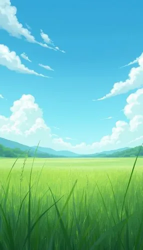 grassfields,cartoon video game background,spring background,landscape background,hosoda,grassy,Photography,General,Realistic