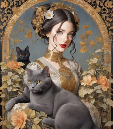 viveros,vanderhorst,tretchikoff,gothic portrait,heatherley,duchesse,Digital Art,Anime