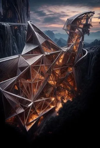 metatron's cube,honeycomb structure,3d fantasy,hex,origami,ethereum logo,building honeycomb,the ethereum,fantasy art,fractals art,lantern bat,glass pyramid,polygonal,futuristic landscape,eagleray,drag