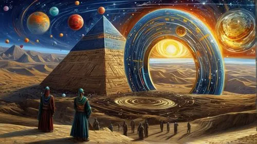 gallifrey,stargates,portals,kemet,metaphysicians,pandorica,qabalah,hermeticism,fantasy picture,copernican world system,archaeoastronomy,barsoom,astrologers,sci fiction illustration,temporum,motherships,rosicrucianism,celestials,heliocentrism,portal