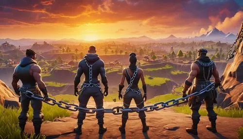 make 3 fortnite players chained together by the waste with huge chains, overlooking hell
,fortnight,fortnite,wallpaper 4k,background screen,squadmates,dauntless,4k wallpaper,4k wallpaper 1920x1080,bat