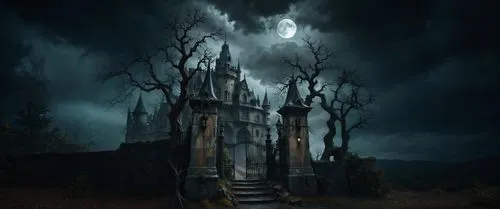 haunted castle,witch house,witch's house,ghost castle,haunted cathedral,the haunted house