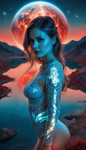 cortana,inanna,barsoom,andromeda,fantasy art,nebula guardian,fantasy picture,blue enchantress,fantasy woman,sci fiction illustration,neon body painting,nebula,neptunian,solara,aquarius,astronema,nebula 3,barbarella,fantasy portrait,eridani,Photography,Artistic Photography,Artistic Photography 07