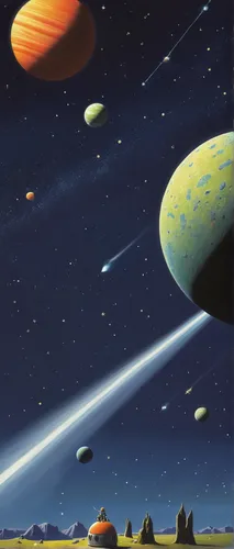 asteroids,planets,space art,alien planet,sci fiction illustration,planetary system,futuristic landscape,astronomy,asteroid,alien world,earth rise,planet alien sky,orbiting,cosmos field,meteor,astronomers,planet mars,lunar landscape,planetarium,planet,Art,Artistic Painting,Artistic Painting 48