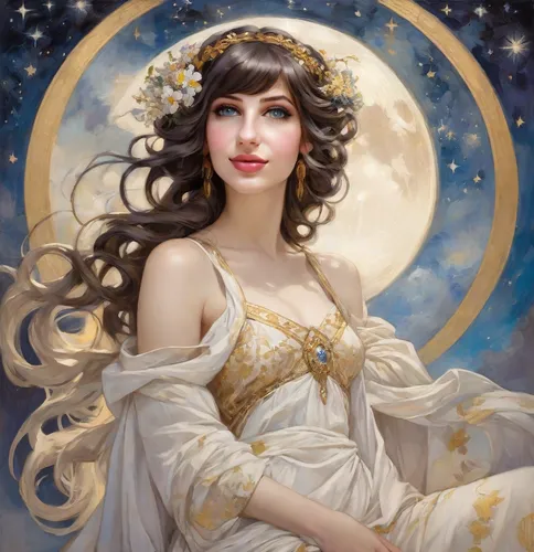 zodiac sign libra,fantasy portrait,moonflower,queen of the night,zodiac sign gemini,fantasy art,moon phase,mystical portrait of a girl,virgo,harmonia macrocosmica,fantasy woman,fantasy picture,zodiac sign leo,the zodiac sign pisces,moonbeam,celestial body,libra,constellation lyre,horoscope libra,venus