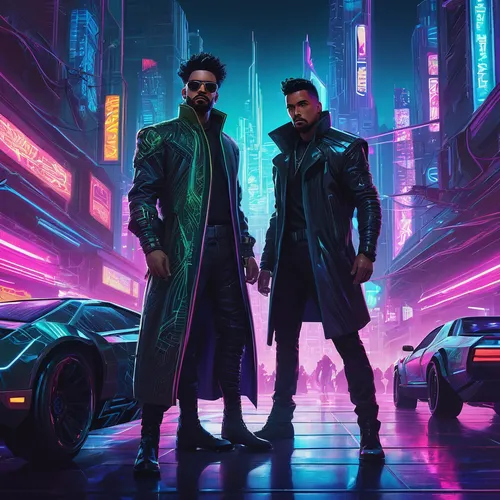 capital cities,cyberpunk,futuristic,matrix,neon arrows,80's design,80s,cyber glasses,neon ghosts,neon lights,jacket,electric,science fiction,kings,cg artwork,miami,album cover,artists of stars,cyber,sience fiction,Photography,Fashion Photography,Fashion Photography 22