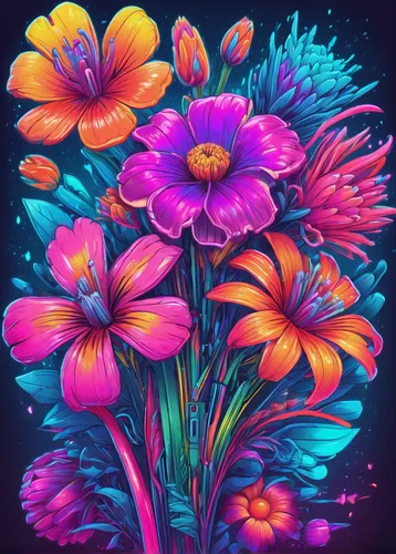 colorful floral,colorful flowers,colorful daisy,retro flowers,flowers png,gerbera daisies,bright flowers,zinnias,floral digital background,flower painting,flower background,floral background,flower art,floral composition,pink daisies,cartoon flowers,flower bouquet,flower drawing,colorful doodle,gerbera,Conceptual Art,Sci-Fi,Sci-Fi 27