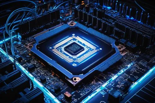 vega,fractal design,cpu,xfx,blue light,silicon,processor,xeon,motherboard,computer chip,tron,pentium,gpu,heatsink,semiconductors,computer art,vlsi,computer chips,sli,chipset,Photography,Documentary Photography,Documentary Photography 30