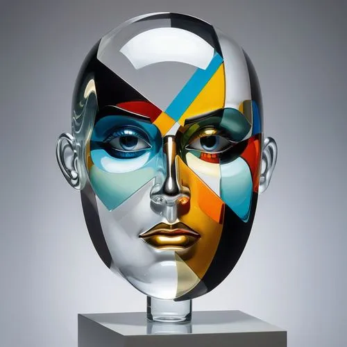 glass painting,cool pop art,artist's mannequin,polychromed,hirst,effect pop art,Art,Artistic Painting,Artistic Painting 45