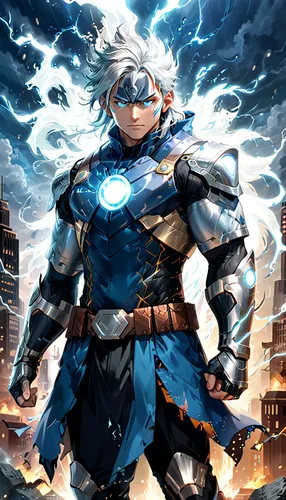 god of thunder,killua,thor,strom,lightning,wind warrior,my hero academia,killua hunter x,san storm,lightning bolt,thunderbolt,storm,lightning storm,thunder,power icon,bolts,hero,lightening,kakashi hatake,lightning damage,Anime,Anime,General