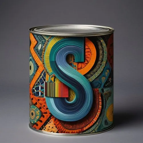 enamel cup,slinky,tea tin,beverage can,round tin can,tin can,paint cans,aluminum can,enamelled,stoneware,storage-jar,art nouveau design,coffee can,beverage cans,canned food,consommé cup,spray can,tin cans,silversmith,mosaic tealight,Illustration,Abstract Fantasy,Abstract Fantasy 12