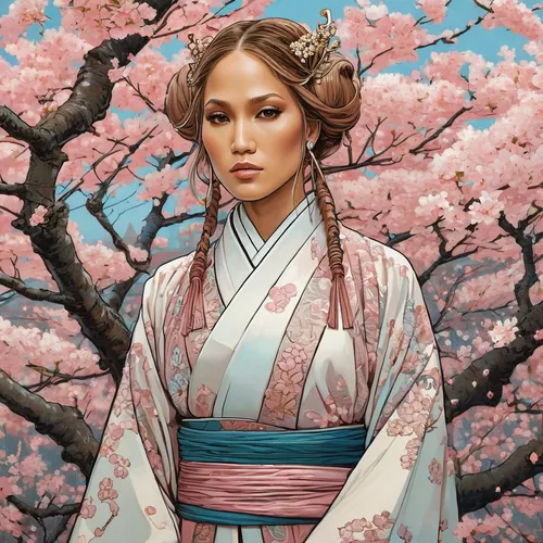 sakura blossom,japanese sakura background,sakura blossoms,the cherry blossoms,sakura tree,japanese cherry blossom,cherry blossoms,sakura flowers,japanese cherry blossoms,kimono,japanese cherry,cold cherry blossoms,spring blossoms,sakura flower,sakura wreath,cherry blossom,geisha,sakura cherry tree,cherry blossom japanese,mukimono,Illustration,Realistic Fantasy,Realistic Fantasy 12