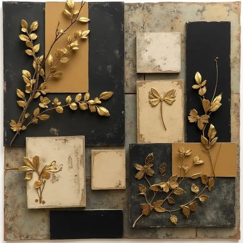 gold leaf,blossom gold foil,gold foil corner,ghiberti,gold foil shapes,gold foil dividers