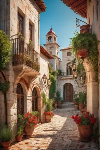 tuscan,medieval street,mediterranean,puglia,beautiful buildings,cordoba,dubrovnik,taormina,apulia,dubrovnic,alhambra,medieval town,old town,hacienda,medina,mallorca,the old town,old city,vizcaya,historic old town,Conceptual Art,Fantasy,Fantasy 25