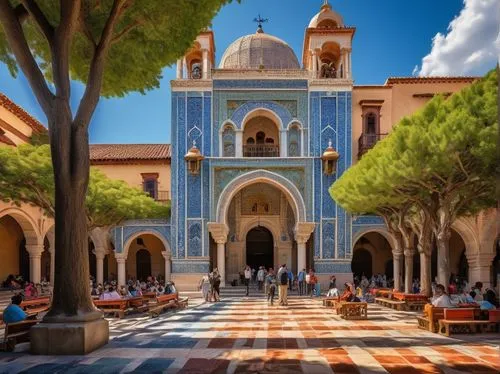 guanajuato,queretaro,monastery of santa maria delle grazie,collegiate basilica,mezquita,palermo,oaxaca,merida,assisi,tepeyac,zacatecas,plaza de armas,cordoba,tlaquepaque,comayagua,guadalajara,morocco,trinidad church cuba,santuario,apulia,Illustration,Japanese style,Japanese Style 11