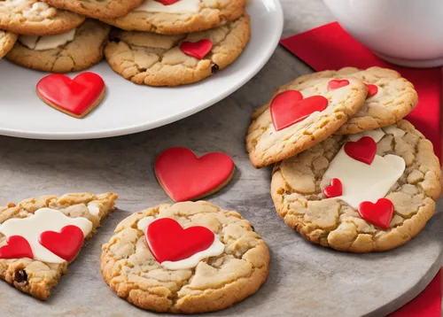 Compose a poem inspired by the sweet aroma and taste of freshly baked Valentine cookies.,heart cookies,valentine cookies,valentines day cookies,peanut butter cookie,ginger cookie,bake cookies,decorate