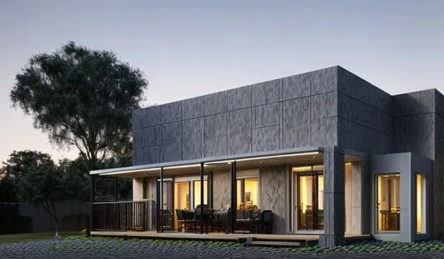 dont change anything, Dusk, more attractive,cubic house,modern house,dunes house,cube house,house shape,modern architecture,residential house,exposed concrete,inverted cottage,folding roof,timber hous