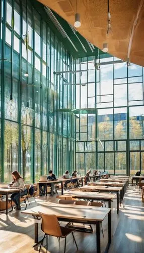 ucsc,school design,ubc,epfl,sfu,lecture hall,uvic,langara,cafeteria,snohetta,schulich,daylighting,camosun,technion,ucd,njitap,university library,lecture room,reading room,canteen,Illustration,Retro,Retro 13