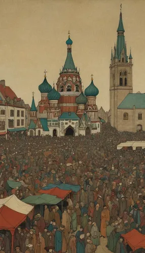 oktoberfest background,oktoberfest celebrations,khokhloma painting,medieval market,festival,schutzfest,easter festival,oktoberfest,lev lagorio,crowd of people,crowds,the market,village festival,concert crowd,large market,kazan,july 1888,achtung schützenfest,bohemia,1905,Illustration,Retro,Retro 17