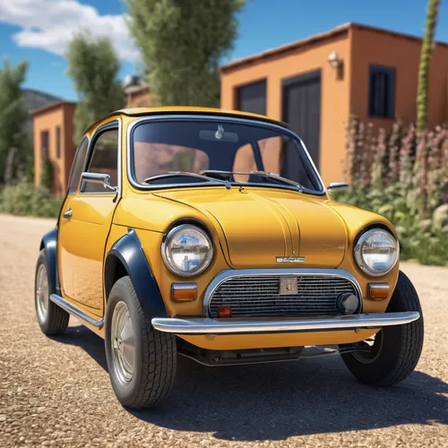 innocenti mini,seat 600,fiat 600,3d car model,autobianchi bianchina,mini,renault 8,isetta,mini cooper,subaru 360,honda s600,honda s500,peel p50,citroën nemo,baja bug,figaro,bumblebee,small car,fiat 500 giardiniera,bumble bee,Photography,General,Realistic