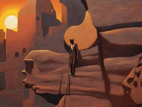 guards of the canyon,bamiyan,abu simbel,dogon,mcquarrie,tassili n'ajjer,sandstone wall,khandaq,acoma,sossusvlei,al siq canyon,canyon,ennedi,hildebrandt,filoni,karnak,stone desert,flaming mountains,visitation,the desert,Illustration,Realistic Fantasy,Realistic Fantasy 21