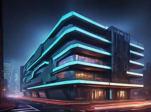 electroluminescent,edificio,multistoreyed,escala,reclad,multi storey car park,futuristic architecture,hypermodern,cybercity,multistorey,flavin,cyberport,mvrdv,apartment block,samaritaine,cornerhouse,graecorum,bulding,modern architecture,cybertown,Art,Artistic Painting,Artistic Painting 34