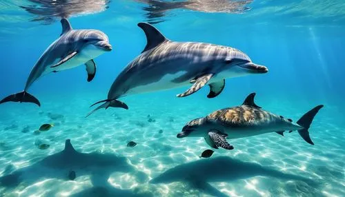 dolphins in water,oceanic dolphins,bottlenose dolphins,dolphins,dolphin background,dolphin swimming,common dolphins,two dolphins,bottlenose dolphin,underwater world,dolphinarium,sea mammals,wholphin,sea life underwater,striped dolphin,common bottlenose dolphin,spinner dolphin,marine mammals,dolphin show,sea cows,Photography,General,Realistic