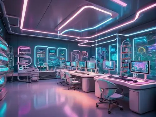 spaceship interior,computer room,doctor's room,cybertown,cyberscene,operating room,modern office,the server room,ufo interior,cyberia,cyberpunk,sci - fi,laboratory,sickbay,neon human resources,cybercity,scifi,futuristic,cleanrooms,futuristic landscape,Conceptual Art,Fantasy,Fantasy 24