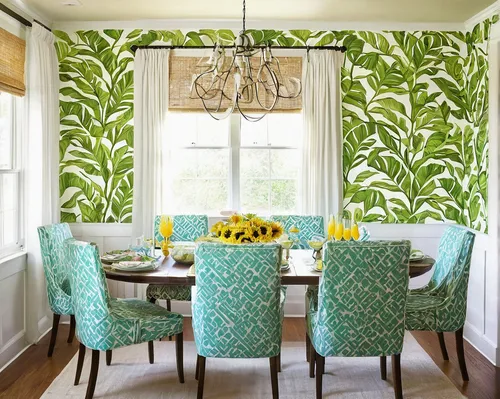 intensely green hornbeam wallpaper,botanical print,tropical leaf pattern,breakfast room,pineapple pattern,dining room,floral corner,patterned wood decoration,dining room table,patrol,floral border paper,easter décor,spring greens,kitchen & dining room table,floral pattern,yellow wallpaper,green chrysanthemums,defense,lemon pattern,background pattern,Illustration,Paper based,Paper Based 01