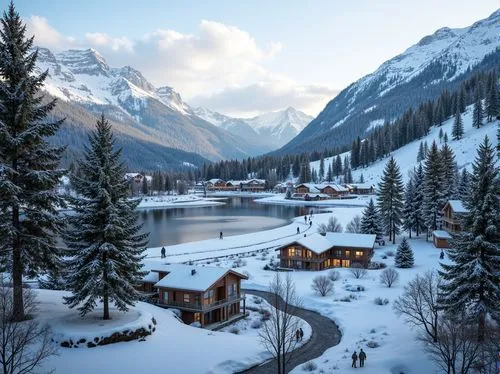 chamonix,anterselva,winter landscape,snowy landscape,christmas landscape,alpine village,courmayeur,tyrol,suiza,the alps,winter village,kandern,austria,tirol,south tyrol,southeast switzerland,albula,engadin,swiss alps,villard