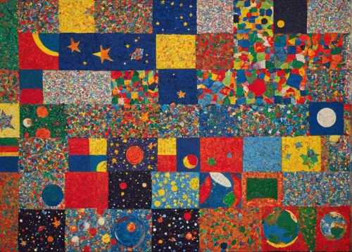 quilt,mosaic,tiles shapes,aboriginal art,aboriginal painting,quilting,klaus rinke's time field,mosaics,indigenous painting,patchwork,colorful star scatters,pin board,fruit pattern,memphis pattern,khokhloma painting,blotter,pointillism,mondrian,painting pattern,motif,Conceptual Art,Daily,Daily 26