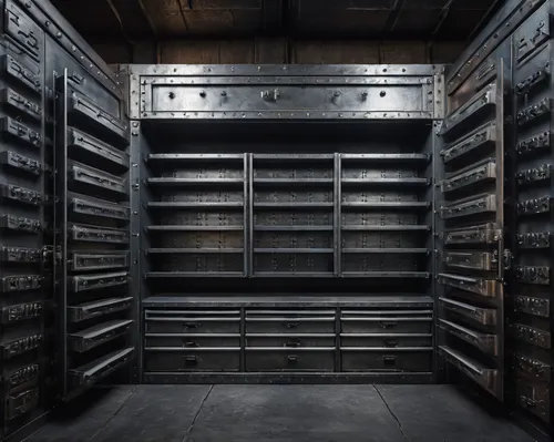 ammunition box,storage,storage medium,the morgue,compartments,wekerle battery,storage cabinet,vault,food storage,pantry,shelving,compactor,crate,wine cellar,air-raid shelter,dark cabinetry,hathseput mortuary,data storage,bunker,leather compartments,Photography,General,Fantasy