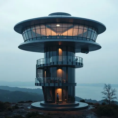 observation tower,observatoire,the observation deck,observation deck,futuristic architecture,lookout tower,the energy tower,dreamhouse,electrohome,sky apartment,watch tower,observatory,modern architecture,malaparte,residential tower,mirror house,dunes house,bird tower,watertower,electric tower