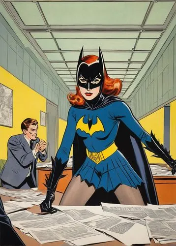 crime fighting,receptionist,office worker,secretary,super heroine,quitting time,cool pop art,coworking,civil servant,notary,detention,consulting room,interrogation,meticulous painting,attorney,receptionists,vintage illustration,interrogation point,boardroom,secretary desk,Art,Artistic Painting,Artistic Painting 50