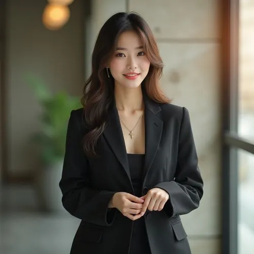 business woman,businesswoman,business girl,black suit,navy suit,dark suit